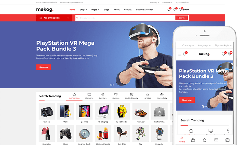 Mekog Shopping UI Kit v6