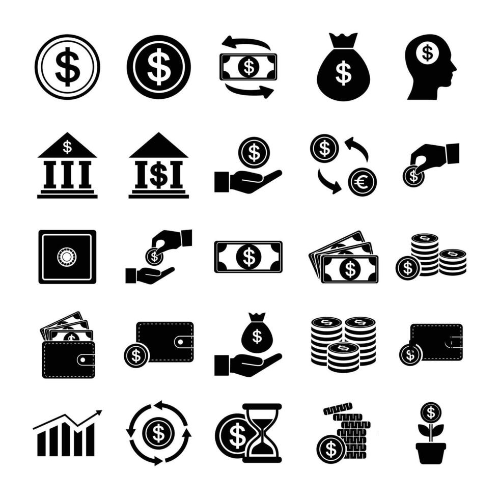 Financial Vector Icon Template v2