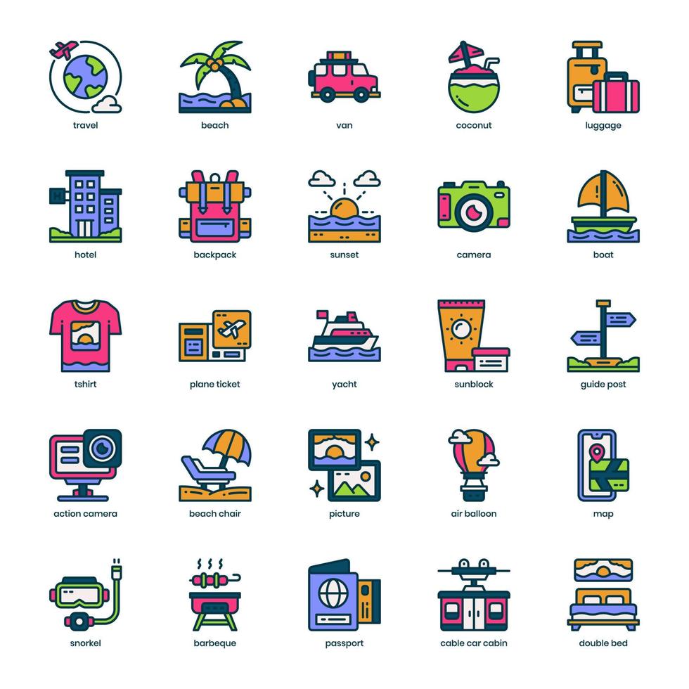 Holiday & Travel Icon Pack v2