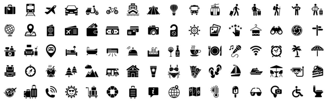 Travel Destination Icons v2