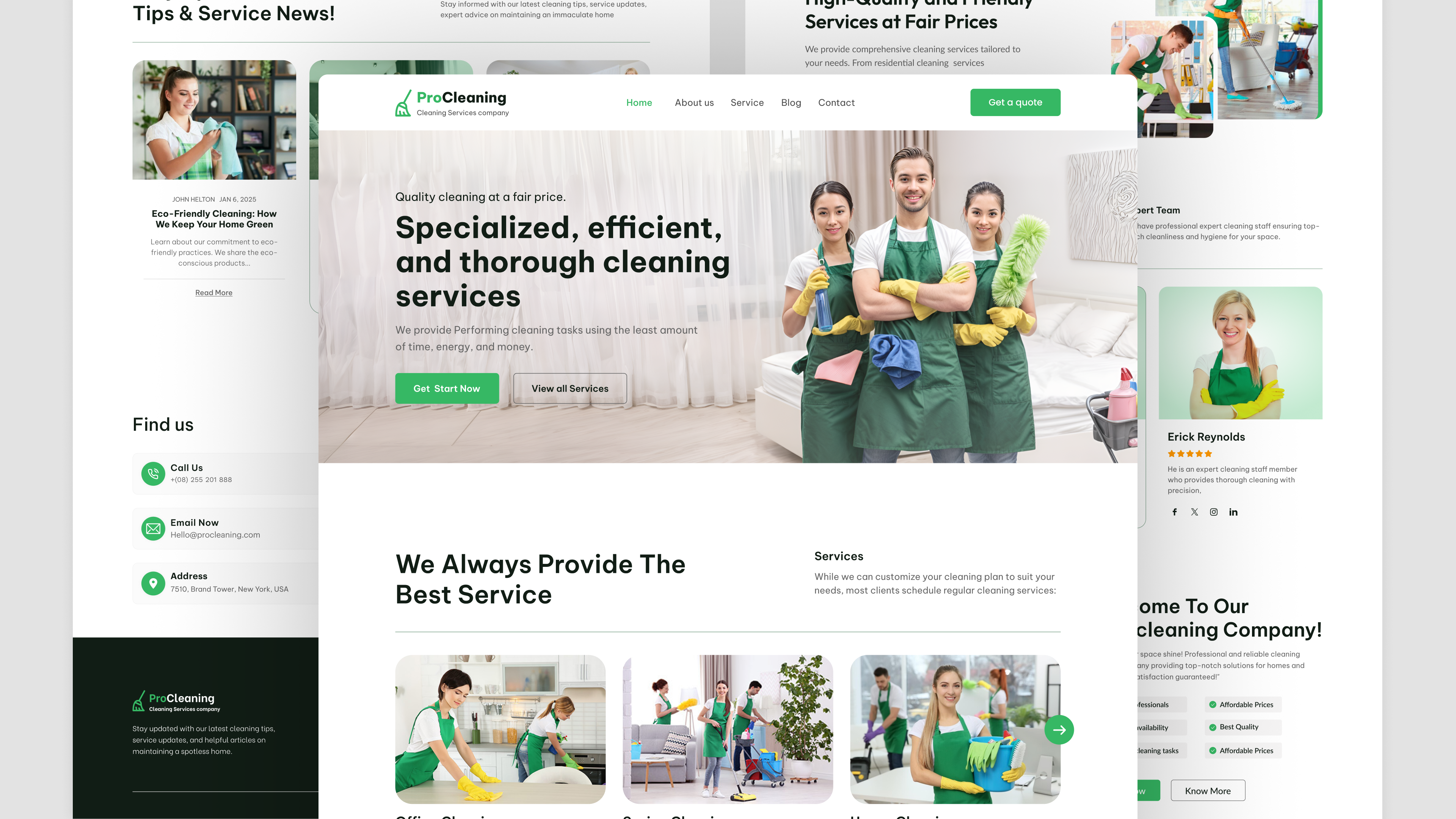 Professional Cleaning Service Template
